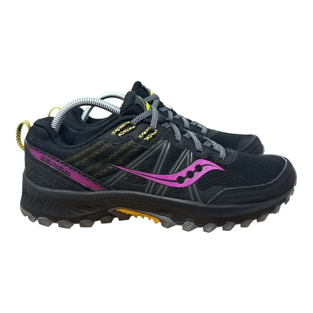 Saucony Black and Pink Athletic Shoes